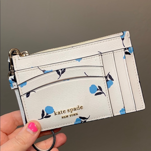 kate spade Handbags - EUC - Kate Spade Dainty Bloom Floral Card Holder/Keychain